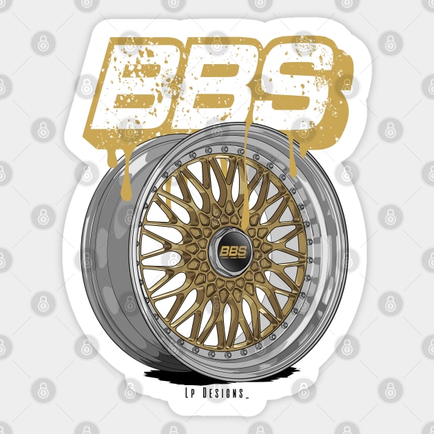 BBS Rims Sticker by LpDesigns_